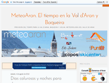 Tablet Screenshot of meteoaran.com